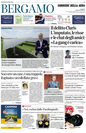 Cover of Corriere della Sera (Bergamo)
