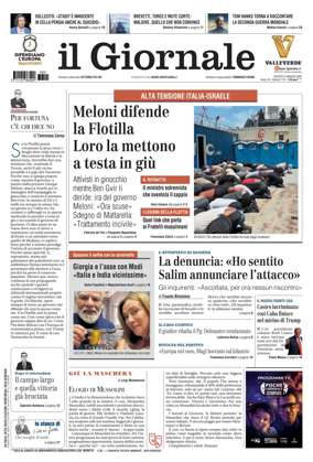 Cover of Il Giornale (Italy)