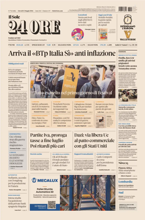 Cover of Il Sole 24 Ore