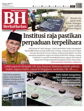 Cover of Berita Harian