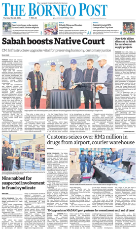 Cover of The Borneo Post (Sabah)