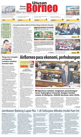 Cover of Utusan Borneo (Sarawak)