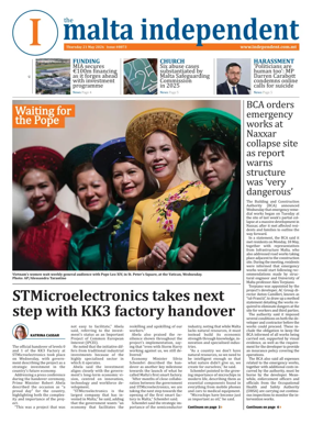 Cover of Malta Independent