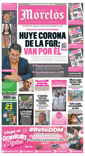 Cover of Diario de Morelos