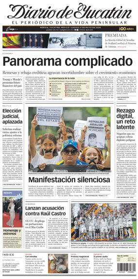 Cover of Diario de Yucatan