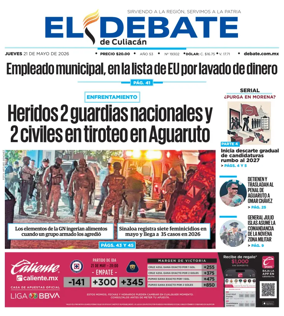 Cover of El Debate de Culiacan