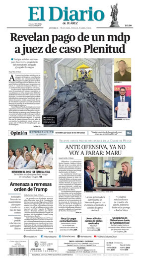 Cover of El Diario de Juarez