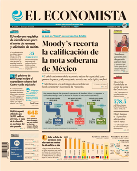 Cover of El Economista (Mexico)