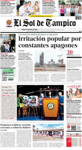 Cover of El Sol de Tampico