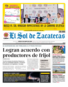 Cover of El Sol de Zacatecas