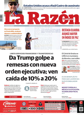 Cover of La Razon de Mexico