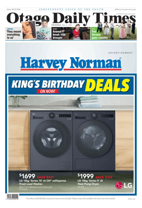 Cover of Otago Daily Times