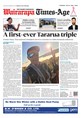Cover of Wairarapa Times-Age (NZ)