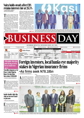 Cover of Business Day (Nigeria)