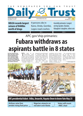 Cover of Daily Trust