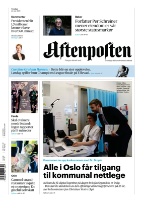 Cover of Aftenposten