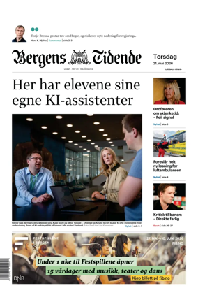 Cover of Bergens Tidende