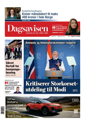 Cover of Dagsavisen