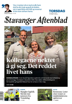 Cover of Stavanger Aftenblad