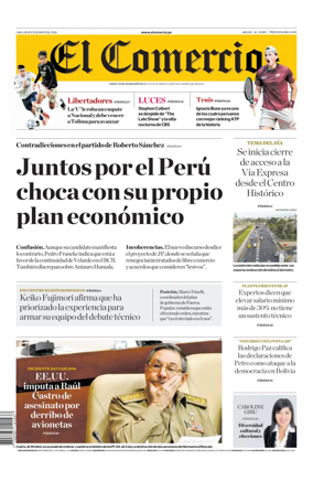 Cover of Diario El Comercio