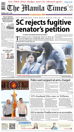 Cover of The Manila Times