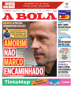 Cover of A BOLA (Portuguese)