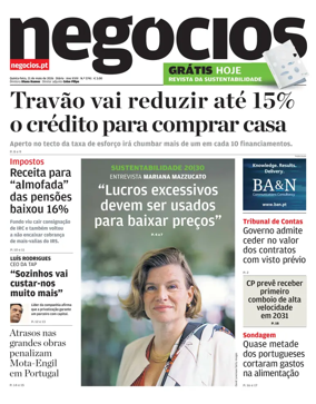 Cover of Jornal de Negocios