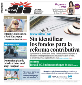 Cover of El Nuevo Dia