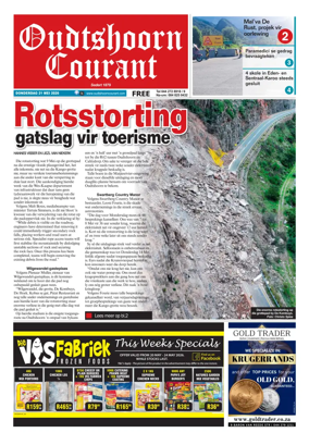 Cover of Oudtshoorn Courant