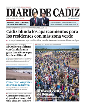 Cover of Diario de Cadiz