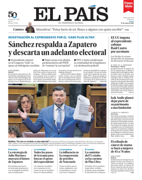 Cover of EL PAIS primera edicion