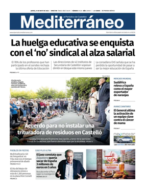 Cover of El Periodico Mediterraneo