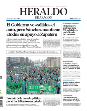 Cover of Heraldo de Aragon