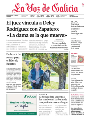 Cover of La Voz de Galicia (Deza)