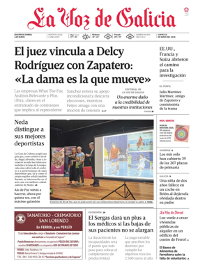 Cover of La Voz de Galicia (Ferrol)