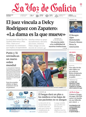 Cover of La Voz de Galicia (Lugo)