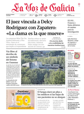 Cover of La Voz de Galicia (Ourense)