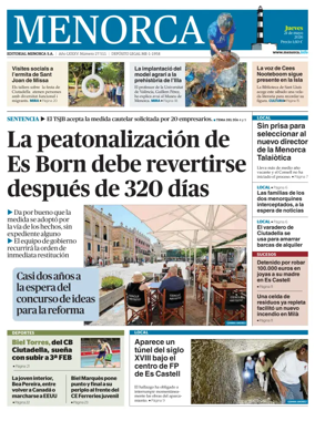 Cover of Menorca Diario Insular