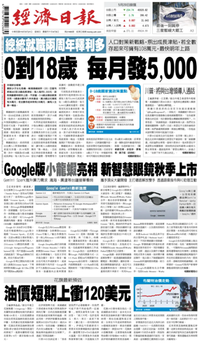 Cover of Economic Daily News (Taiwan)