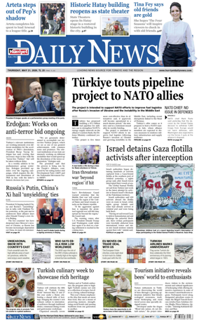 Cover of Hurriyet Daily News & Economic Review
