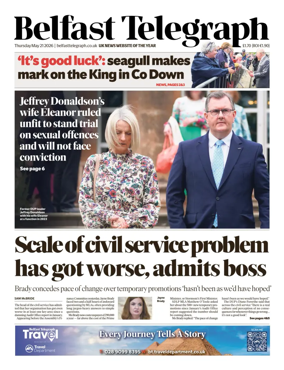 Cover of Belfast Telegraph