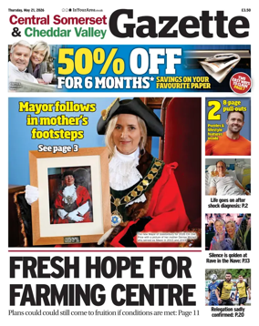 Cover of Central Somerset & Cheddar Valley Gazette