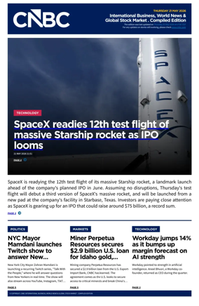 Cover of CNBC