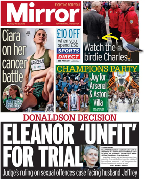 Cover of Daily Mirror (Northern Ireland)