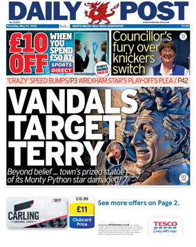 Cover of Daily Post (North Wales)