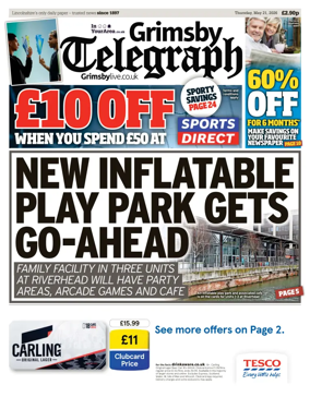 Cover of Grimsby Telegraph
