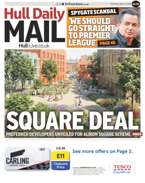 Cover of Hull Daily Mail