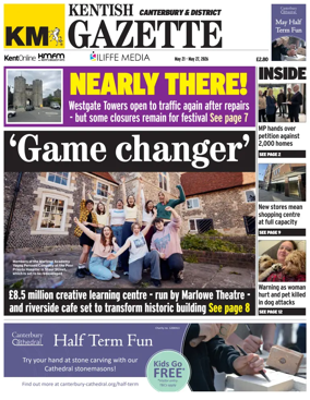 Cover of Kentish Gazette Canterbury & District