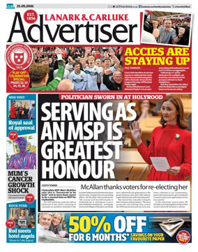 Cover of Lanark & Carluke Advertiser