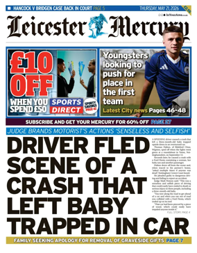 Cover of Leicester Mercury
